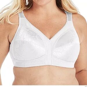Playtex 18 Hour Bra 4693 Ultimate Shoulder Comfort Wireless white 44C